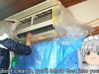 Sakuya Touhou Air Conditioner Cleaning Porn