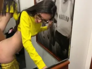 Fitness Store Fitting Room Risky Public Sex (CIM)