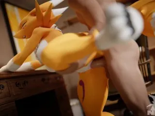 Renamon Takes Control: Standing Doggystyle Animated