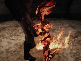 Flame Atronach Skyrim Porn - Female Monster Action