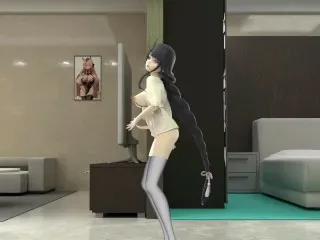 Black-Haired Tomboy Raiden's X-Rated Dance (Genshin Impact)