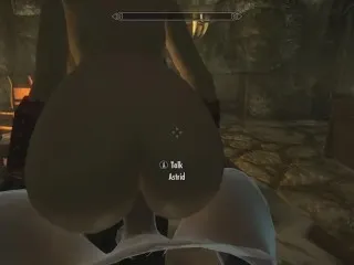 Astrid's Loyalty Tested: Hardcore Skyrim Scene