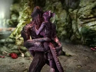 Argonian Troll's Tank: Huge Penetration of Female Alchemist