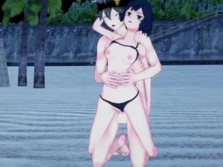 Deep Night Beach Sex with Secre & Nero (Black Clover Hentai)