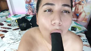Latina Pornstar Plays with Dildo