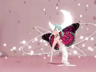 Miku & Insect Hentai Sex Dance - Soft Green Creampie MMD