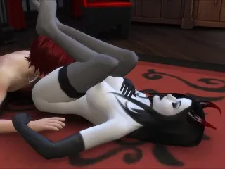 [Demon Girl Visits Sims 4 Porn Scene]