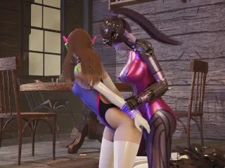 Widowmaker Fucks D.VA - Overwatch Porn