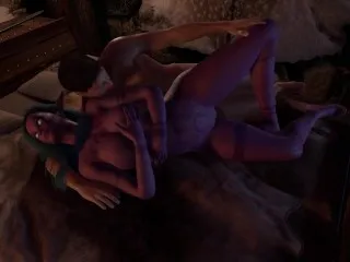 Purple Elf's Cabin Ass-Scooping 3D XXX