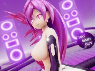 Iris Heart Strip Dance, Big Boobs Plutia MMD Hentai