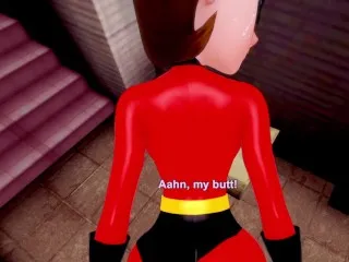 Mrs. Incredible XXX Animation - On-Job Rough Sex Scene