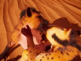 Sexy Furry Gang Fucks Lucky Man to Cum - Wild Life Orgy