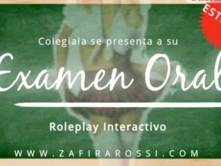 Argentine Voice - College Roleplay Oral Exam ASMR Audio Only