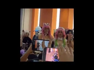 Anime Cosplayer Strips Publicly