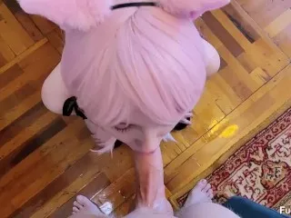 Whipped Cream Blowjob by This Kitty - Cream Licked!