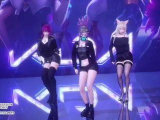 [MMD] Exid - Hot Kpop Dance, MMD Exid, Sexy Akali, Evelynn, KDA League of Legends