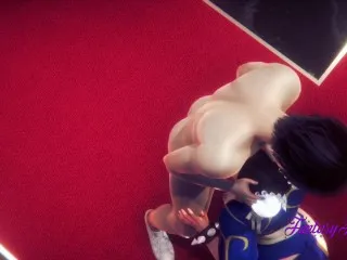 3D Chun-Li Blowjob - Street Fighter Hentai