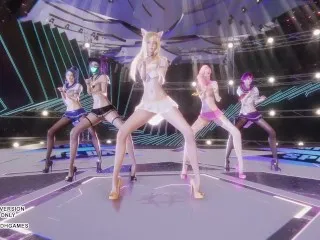 [SEXY KPOP DANCE] MMD: Secret Number - Ahri, Akali, Seraphine, Kaisa, Evelynn