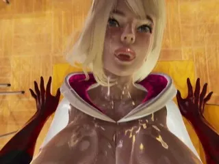 Spider-Gwen Rough Missionary Creampie - Big Tits Hentai POV