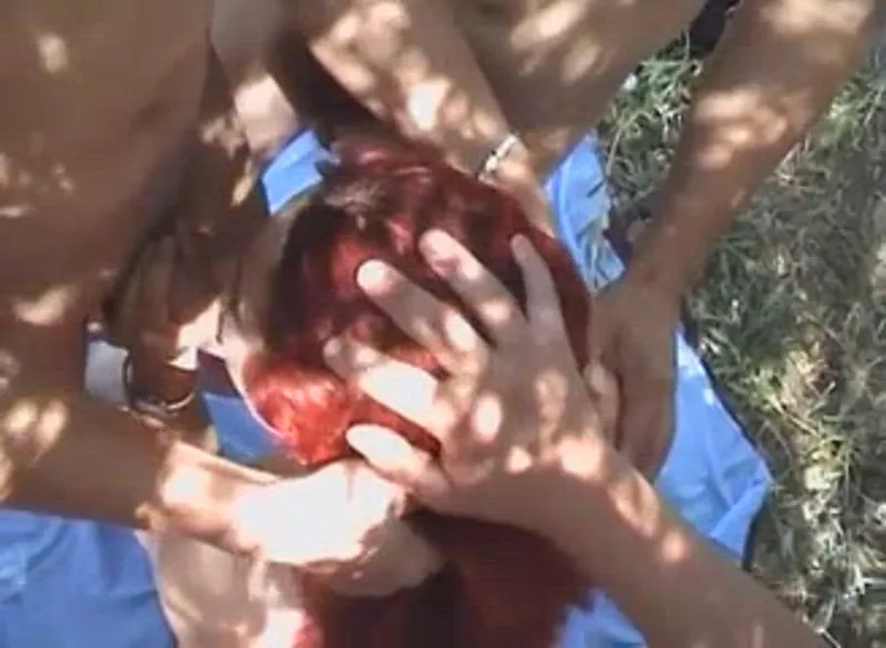 Red Head Momma's Outdoor Threesome Blaze