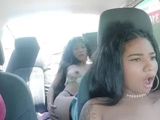 Stepdaughters' Hot Commute Masturbation