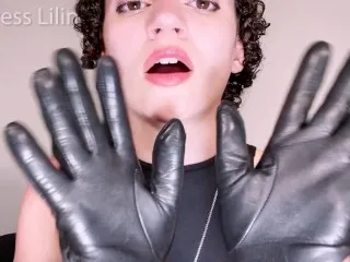 Lilin's Leather Gloves Fetish Domination - Edge JOI