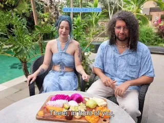 Elle & Colleague: Bali BJ Sex Vlog (French Subs)