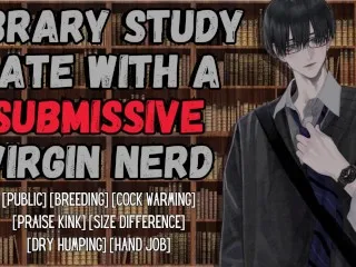 Submissive Nerd's Library Study Orgy