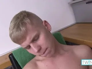 Blonde Twink Matthew M Rough Anal, Explosive Jerkoff