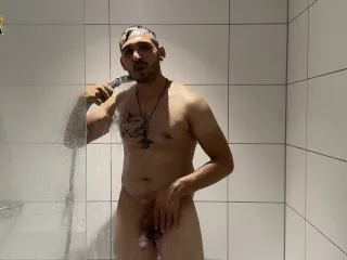 Dimitri's Fat Cock Jerkoff - Double Cum & Feet Fetish, Golden Shower