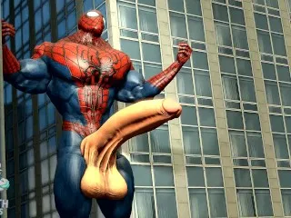 Muscular Spiderman's Monster Dick Expansion