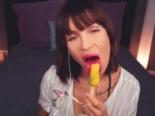 Amy ICE Licking, Sucking, Mouth Sounds - Whispering Asmr