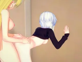 [Futanari Asia fucks Koneko - 3D Hentai Anime]