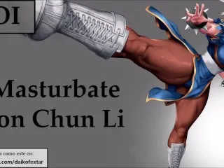 Double Fuck Correte with Chun Li - JOI & Anal with Mamma