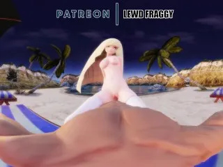 Lusamine's Beach VR Porn 4K - Uncensored Hentai