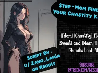 Step-Mom discovers chastity keys - Audiosexual Roleplay