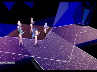 [MMD] STAYC - Insane Hot Dance (Ahri, Akali, Evelynn, Kaisa, Seraphine) LoL KDA