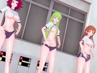 [KKS/MMD] Brave Girls - Raging Passion by Red Moon Calendar feat. C.C., Sharley [Code Geass]