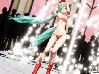 Christmas Miku Hentai Magic by mikuline39