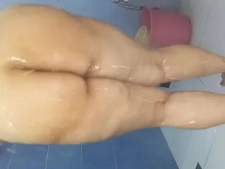 BBW Indian Desi Sexy Bhabhi in Hot Water Shower, Nude Bathing