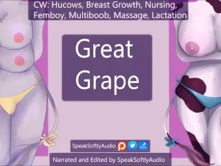 [Audio] Hucow Femboy Multi-Boobs for Grape Milk F/F Action