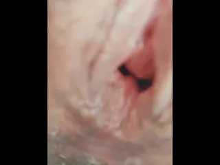 Gaping Creampie with Big Dick and Big Clit