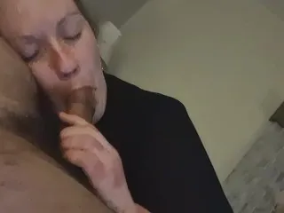 Slut Sucks My Cock!!!