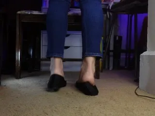 Playful Foot Fetish Striptease