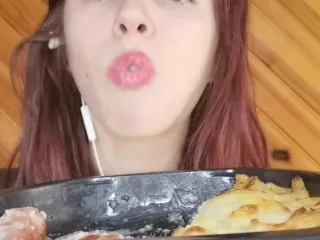 ASMR Mukbang Feeder Savory Gratin