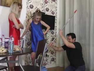 Slave Tyrannized by Young Mistress at Home