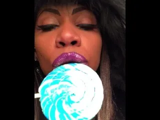 EbonyLovers: Intense ASMR Moans, Leather Jacket Licking & Sucking