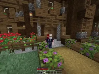 Mimicker Shivang in Hardcore Minecraft Scene