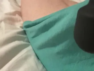 Wife's Vibrator Cock Play, Cum in Underwear