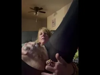 Milf Fingers, Cums Hard - Solo Masturbation
